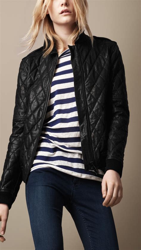 burberry quilted leather jacket womens